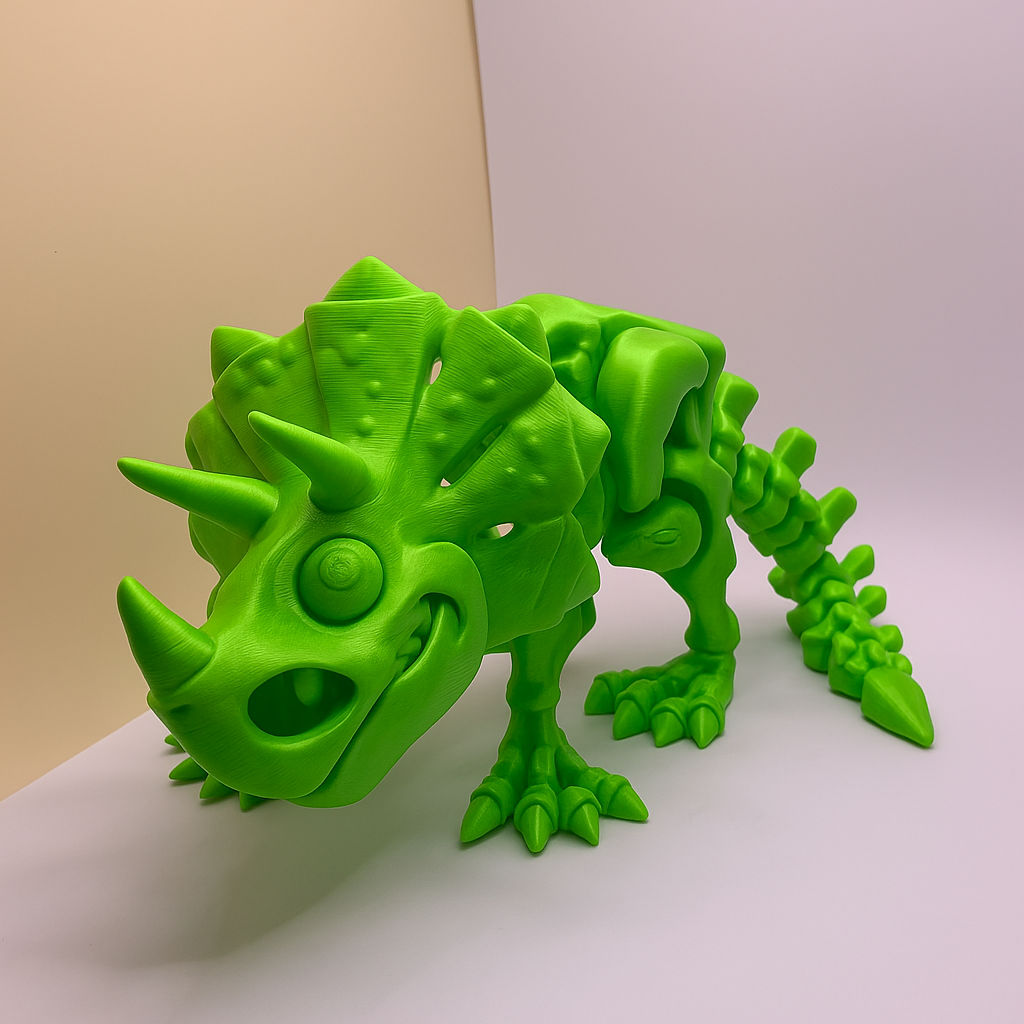 Brinquedo Articulado em 3D– Esqueleto de Ticeráptos | Realista e Divertido - Imagem 3